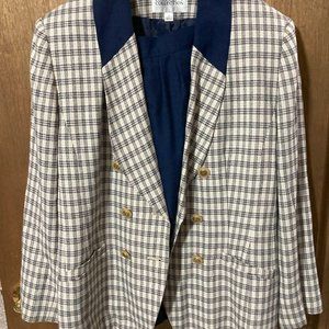 Blue and white Blazer and skirt
